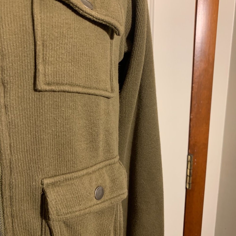 Volcom Army Green Fleece Lined Size Medium Fall W… - image 4